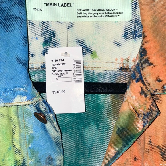 Off-White Virgil Abloh Spring-Summer 2019 Multicolor denim Jacket - Picture 5 of 5